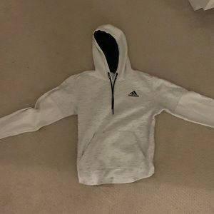 Mens white small adidas hoodie